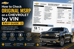 How to Check Original MSRP on a Chevrolet?